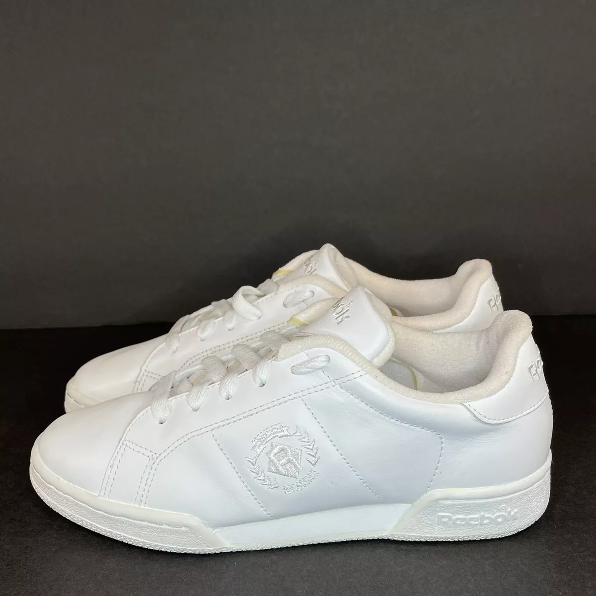 Reebok Plus Womens All White Logo Sz 6.5 white vintage NEW | eBay