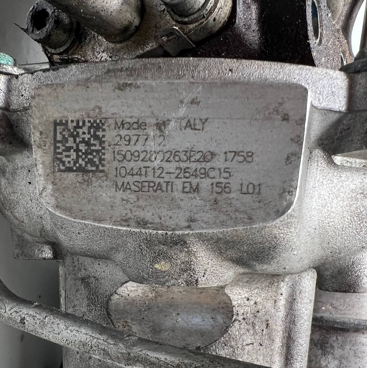 2014 2015 2016-2019 MASERATI GHIBLI QUATTROPORTE 3.0L LEFT ENGINE TURBOCHARGER