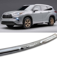 Fortoyota Highlander Accessories Rear Bumper Scuff Plate Protector Car Sticker