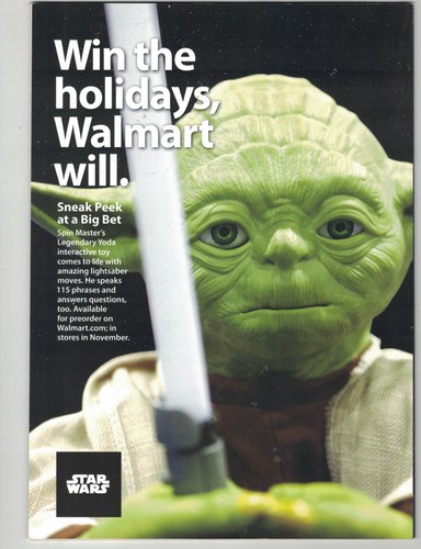 WALMART WORLD MAGAZINE-SEPT. 2015-RARE STAR WARS ISSUE-DREW BARRYMORE-NM - Picture 2 of 2