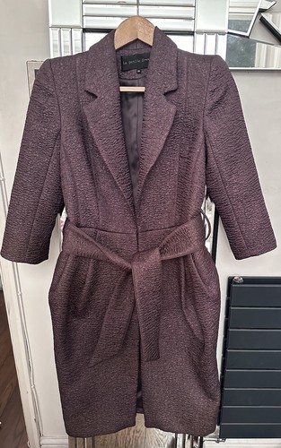NWOT Beautiful La Petite S***** Coat With Tie Belt Size 36 U.K. 8 RRP £550 - Picture 7 of 9