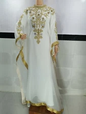 SALE New Moroccan Dubai Kaftans Farasha Abaya Dress Very Fancy Long Gown MS 239