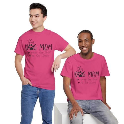 Best Dog Mom Ever T-Shirt – Funny Puppy Lover Paw Print Graphic Tee | Dog Shirt - Picture 61 of 73