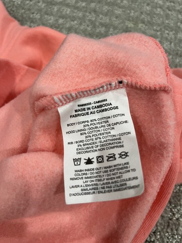 Nike Sportswear Cropped Hoodie Pink CJ6937 668 Kids Size L - Picture 4 of 4