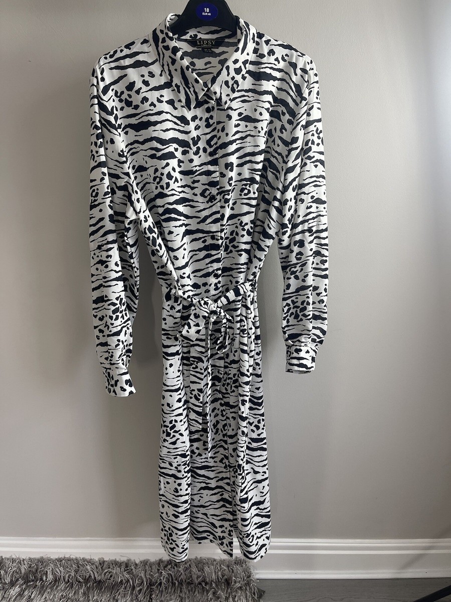 lipsy printed shirt dress Lipsy shired shirt dress in spot