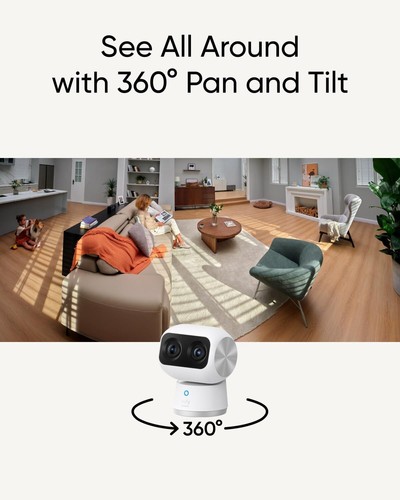 eufy Indoor Security Camera S350 4K UHD Dual Cam 360°PTZ 8×Zoom|Certified Refurb - Picture 5 of 6