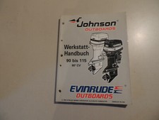 Manuale officina Johnson Evinrude fuoribordo 1996 1997 90 100 115 CV 90°CV 