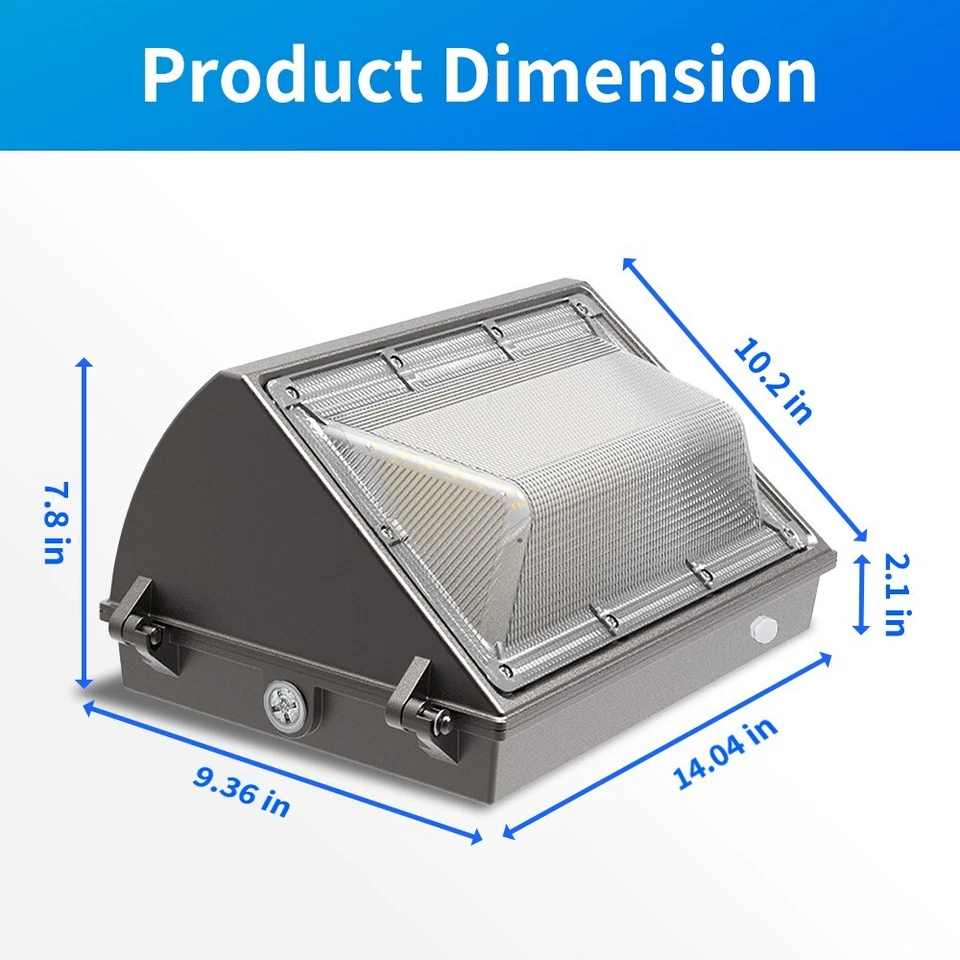 125W LED Wallpack Light 15000Lumen 5000K Daylight IP65 Waterproof Dusk To Dawn - Image 2 of 4