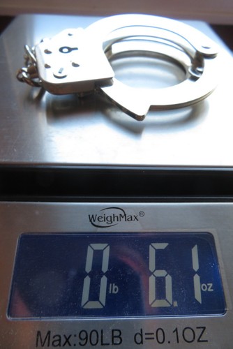 VINTAGE Metal Police-Like Handcuffs *VIDEO* Keyless Training Prisoner Restraint - Picture 12 of 12