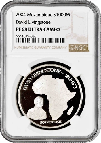 Mozambique 1000 meticais 2004, NGC PF68 UC, "David Livingstone" Top Pop 1/0