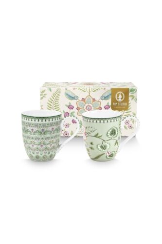 PIP Studio Tasse Lily & Lotus XL Jumbobecher Porzellan 0,45L - Bild 10 von 10