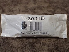 3034D Grey Pneumatic 3/4" Drive x 1-1/16" Deep Length Impact Socket 3.35 L (BN9)