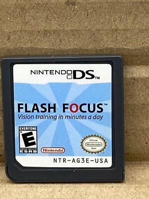 Flash Focus: Vision Training in Minutes a Day (Nintendo DS, 2007) GAME ONLY