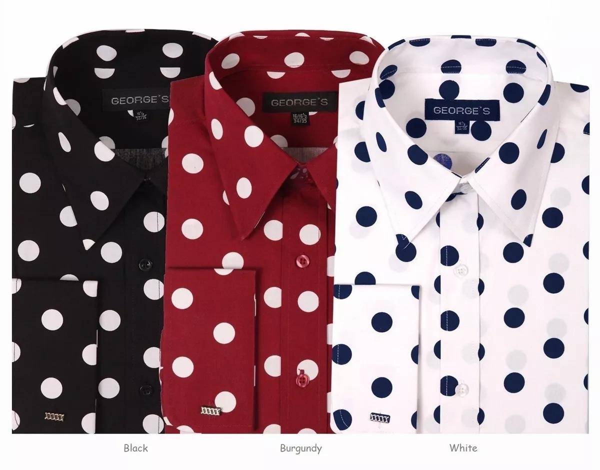 Burgundy and sales white dress shirt