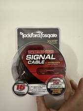Rockford Fosgate RFI-16 16 ft. 2-Channel Twisted RCA Interconnect Cable RFI3 NEW