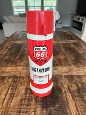 Rare Vintage Phillips 66 Thermos 70s Promo Item. Fertilizer B & B Farm Supply.