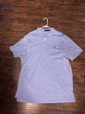 POLO by RALPH LAUREN Polo Blue Shirt Mens Pony Logo Golf Sz:XL