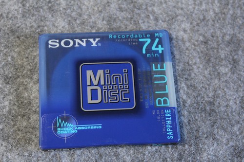 SONY Recordable MD Mini Disc 74min Blue Sapphire SEALED - MDW74KL