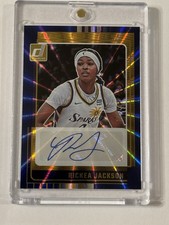 2025 Panini Donruss RICKEA JACKSON Signature Series BLUE LASER /25 LA Sparks