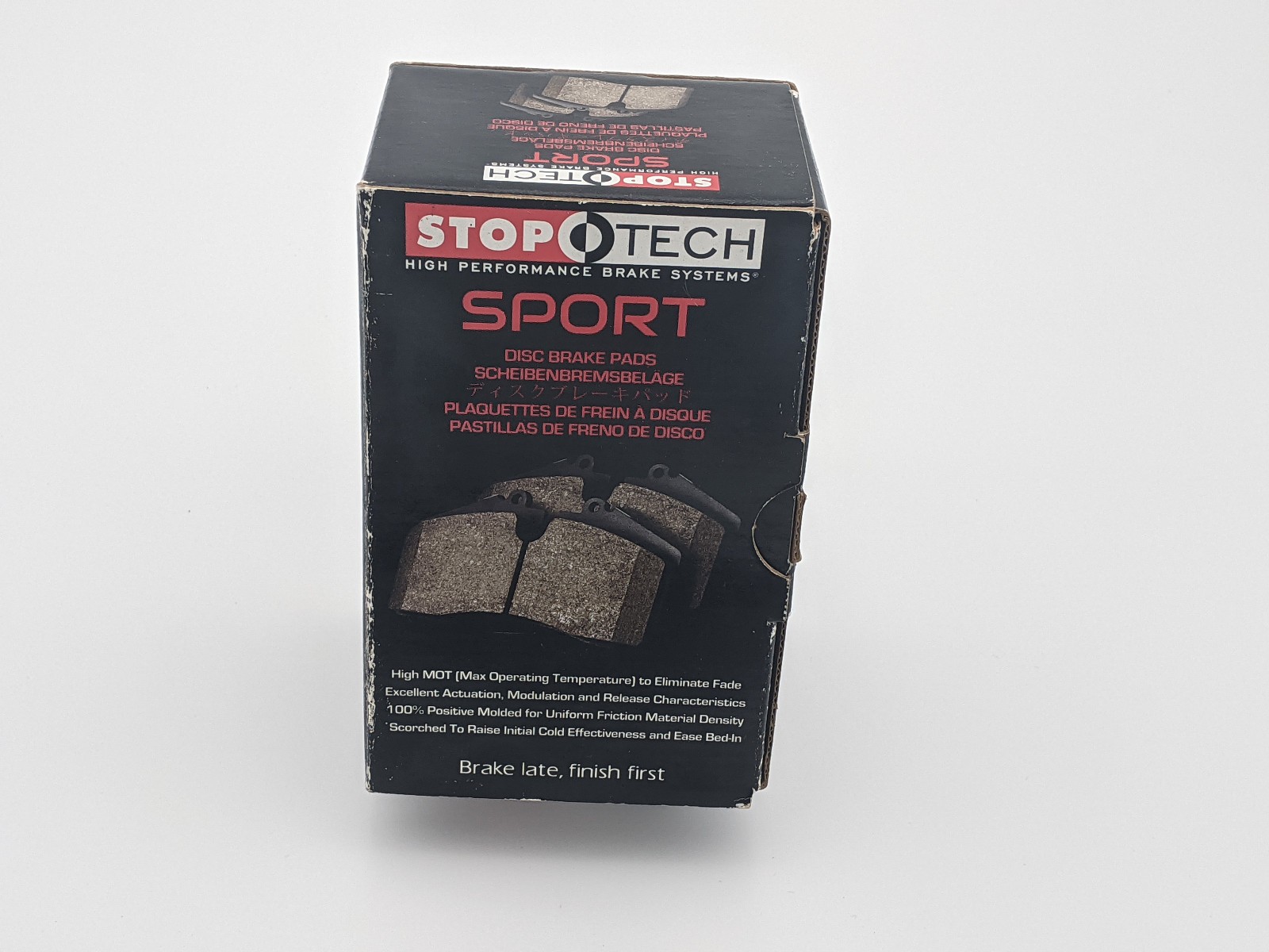 BENTLEY CONTINENTAL VW AUDI REAR DISC BRAKE PAD SET - SPORT STOPTECH 309.10180