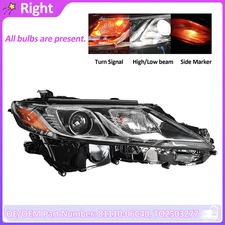 Headlight lamp Right For 2018 2019 2020-2024 Toyota Camry LE SE Passenger Side