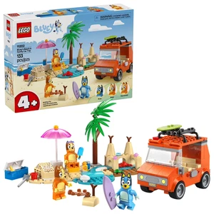 LEGO Bluey : Plage de Bluey et voyage en voiture familiale Ensemble complet de 133 pièces (11202)
