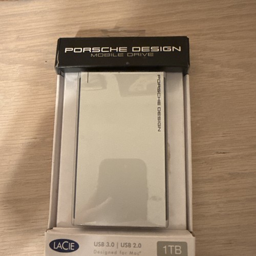 LaCie PORSCHE DESIGN Mobile Hard Drive P'9223 1TB USB 3.0 2.0 External HDD Mac,