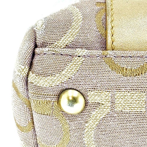 Salvatore Ferragamo tote bag beige purple 10.2 inches - Picture 11 of 17