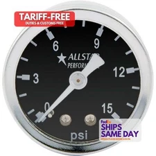 Allstar ALL80210, One 1.5In Gauge 0-15 Psi Dry Type Performance Racing Parts