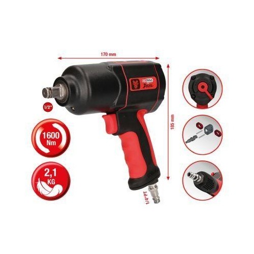 1/2 Zoll THE Devil Hochleistungs-Druckluft-Schlagschrauber, 1600Nm KS Tools-image