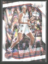 2025 Panini Prizm WNBA #105 Brianna Turner White Seismic Prizms Indiana Fever