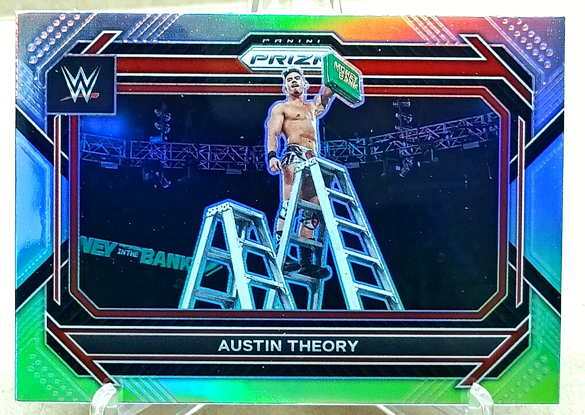 2023 Panini Prizm WWE - Austin Theory Silver Prizm #96 RAW