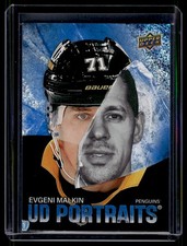 2025-26 Upper Deck Series 1 UD Portraits Speckle Evgeni Malkin #P-21