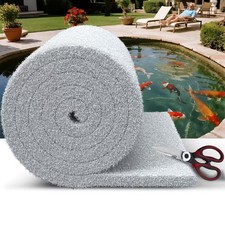 Fine Pond Filter Pad 18" x 72" x 1" - Thickened Cut-to-Fit Reusable Pond Filt...