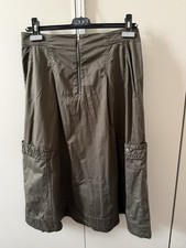 NEU! Marc Cain olivgrüner Midi Baumwollrock Größe N3(38) weitere Form