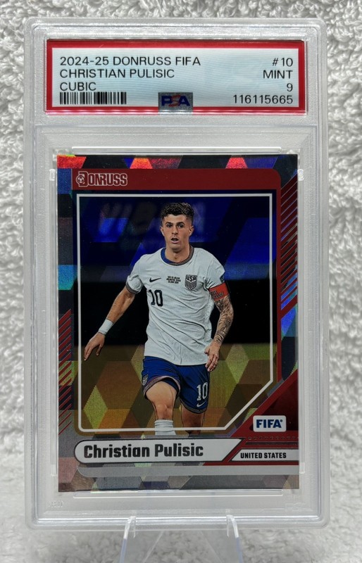 2024-25 Panini Donruss Fifa - Christian Pulisic #10 Cubic PSA 10