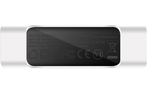 Ładowarka Macally 61W USB-C Zasilacz Kabel ładujący do MacBooka 12" Pro 13" 15" itp. - Zdjęcie 4 z 8