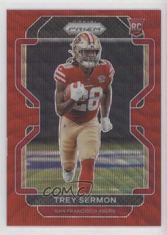 2021 Panini Prizm Rookie Red Wave Prizm 138/149 Trey Sermon #354 2l4