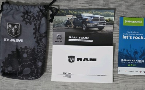 2019 Ram 1500 Quick Reference Guide With Case Included