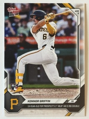 Konnor Griffin 2026 Topps Now Rookie Card RC Pittsburgh Pirates