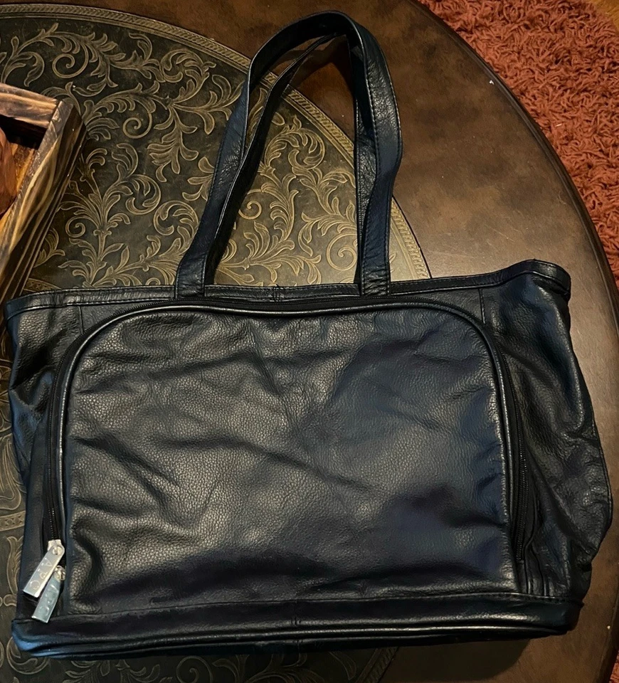 APC Leather Tote Bag Shoulder Bag Black VERY NICE - Image 2 of 4