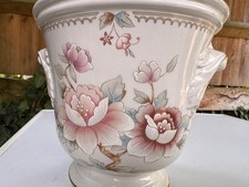 Vintage St Michael Claremont Floral Keramik Jardiniere &Uuml;bertopf England 15 cm