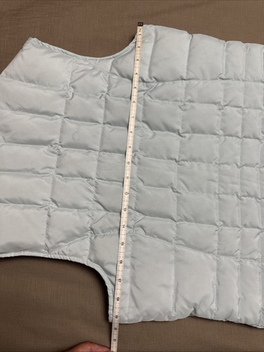 Eddie Bauer Women’s Goose Down Quilted Puffer Vest 700 Fill Powder Blue Medium - Picture 16 of 16