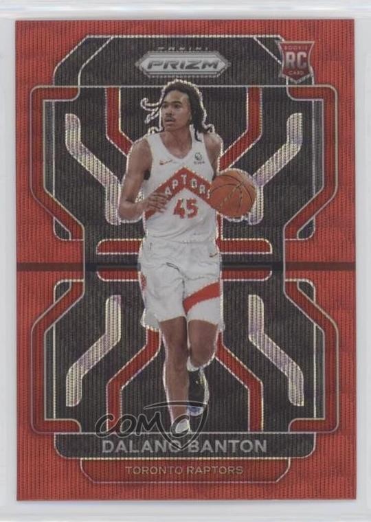 2021-22 Panini Prizm Ruby Wave Prizm Dalano Banton #328 01sb