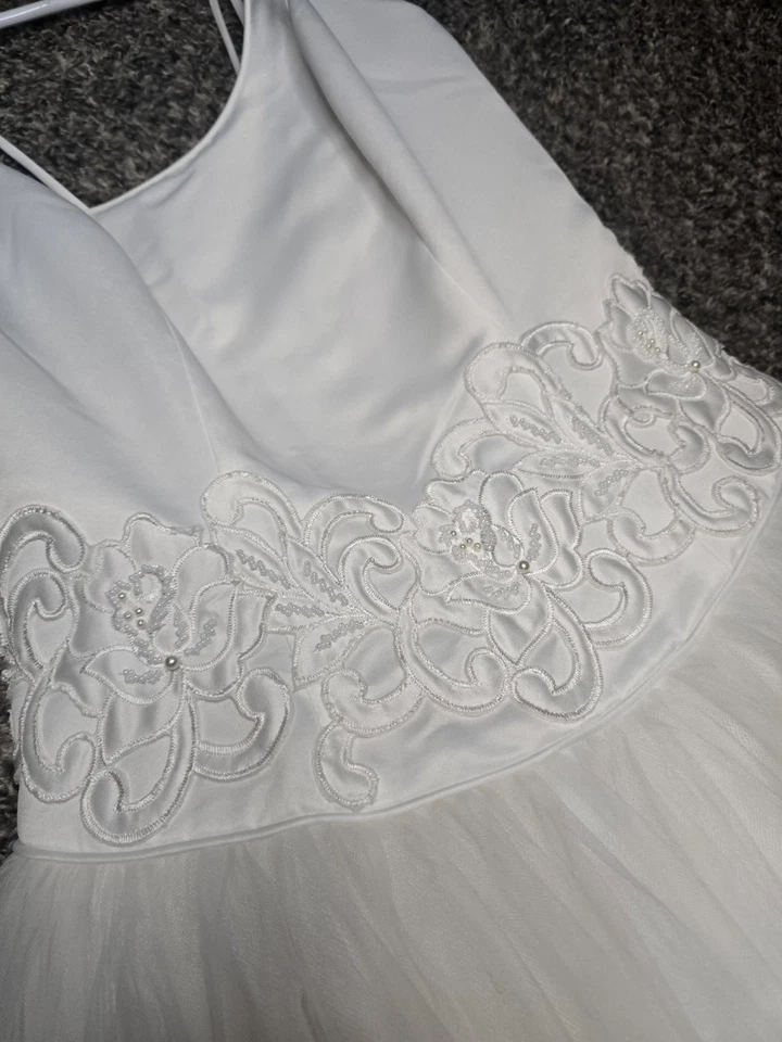 Vestido de novia Casablanca marfil para mujer talla 8 nuevo con etiquetas lazo flores 2013 Foto 4 de 4