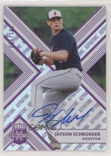 2018 Elite Extra Edition Aspirations Purple 81/100 Jayson Schroeder #65 Auto 0x1