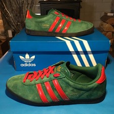 Adidas - Men's UK 9 - Gazelle - Forest Green/ Scarlet Red - 2020 - EXCELLENT!!!!