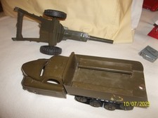 Vintage Buddy L Military Army Artillar Transport Truck Pressed Steel-RARE DESIGN