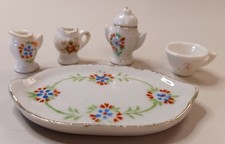 Miniature tea set from Occupied Japan -6 pieces, mismatched