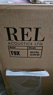 REL Acoustics T/9x Subwoofer 10'' Down-Firing 300W A/B Amplifier - Piano Black